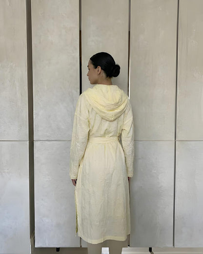 Butter Yellow ripped Cardigan