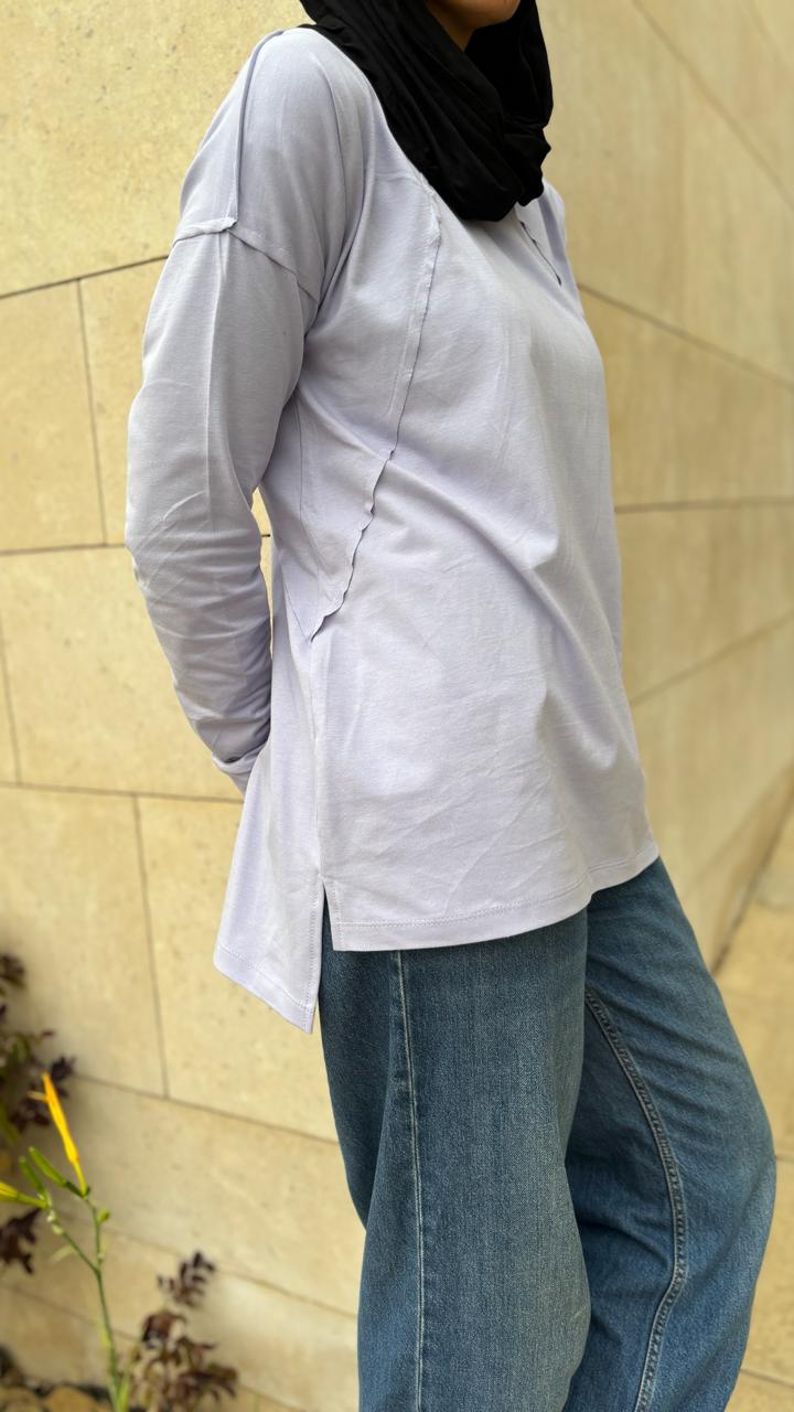 Lilac hooded top