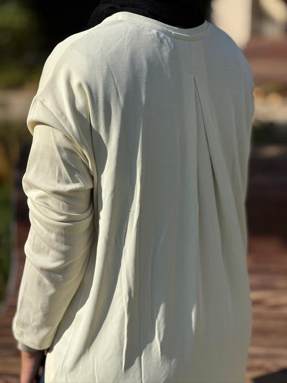Modal basic top in off white